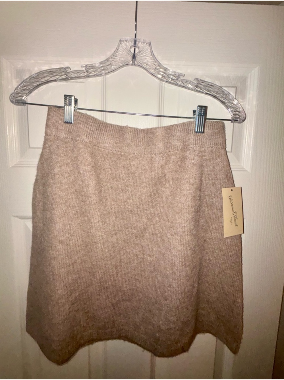 Universal Thread Soft Knit Mini Skirt in Tan